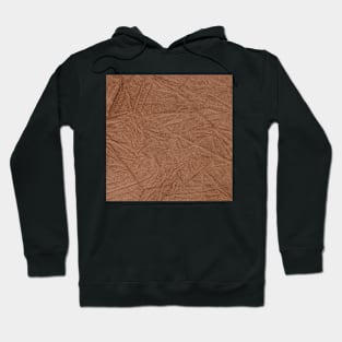 Brown leather texture closeup Hoodie